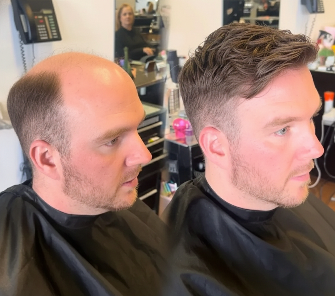 Men's hair replacement style inspiration